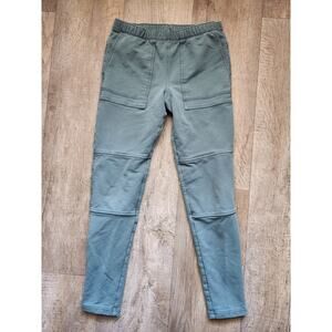 TEA COLLECTION Playwear Green Pants Kids Sz 14 Pull-on Reinforced Knee